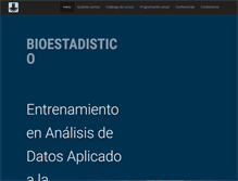 Tablet Screenshot of bioestadistico.com